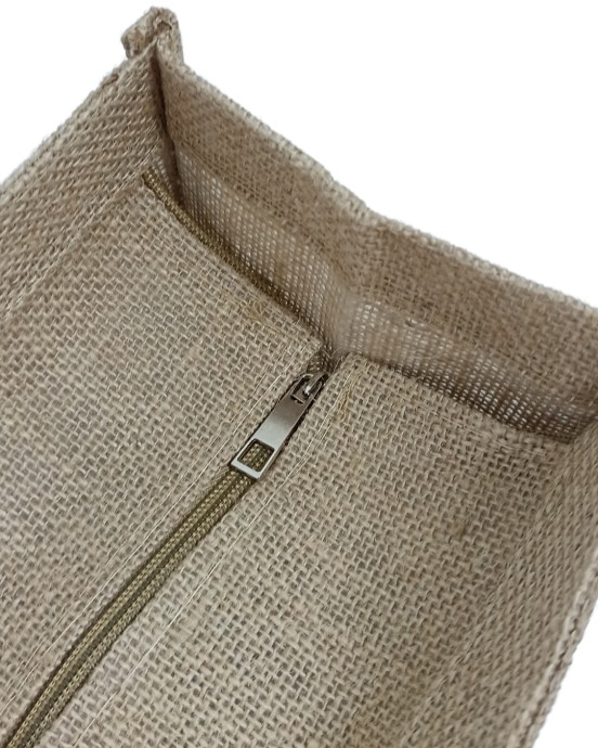 Bolsa  De Yute Manuel Con Zipper