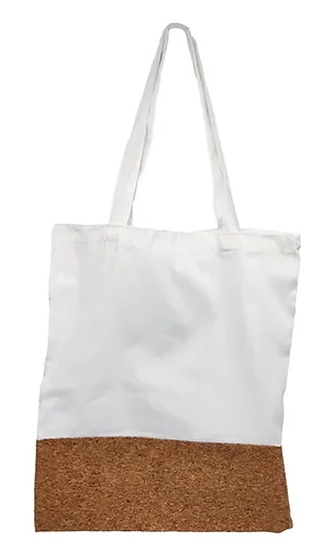 Bolsa Tote 100% Poliester Con Base De Corcho