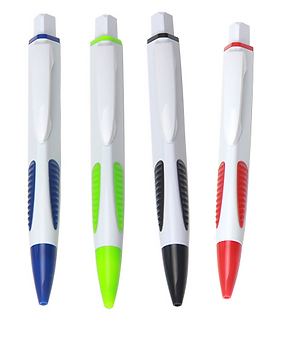 Pluma Plastica De Cuerpo Blanco