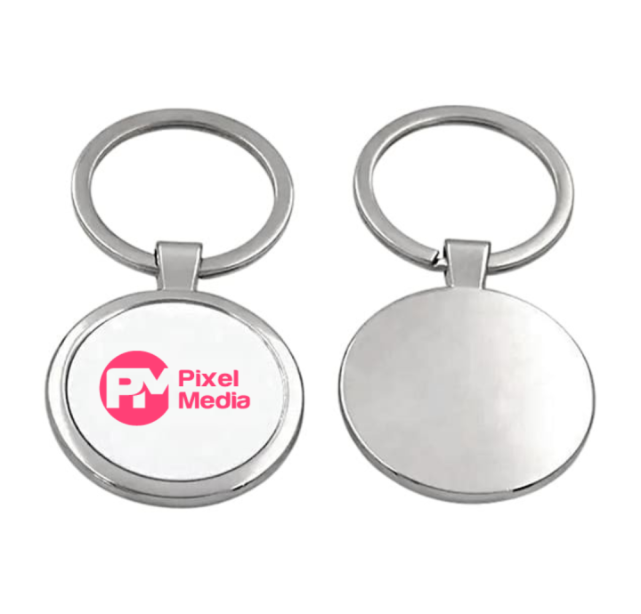 Llavero Sublimable Metal Crom Redondo