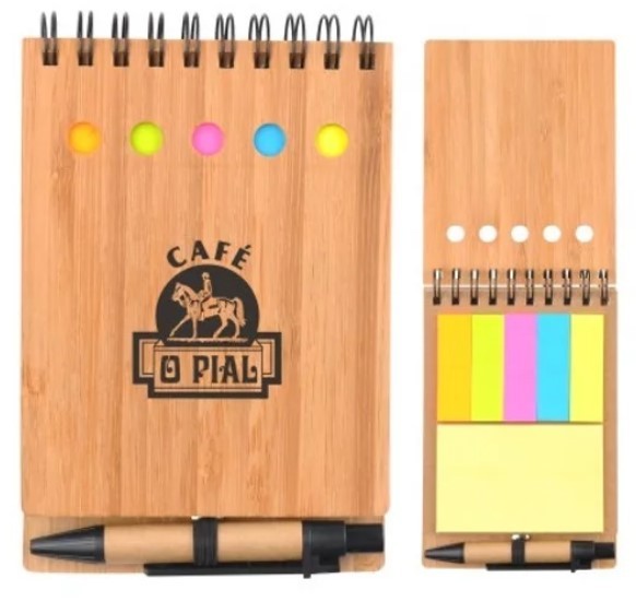 Mini Libreta De Bamboo
