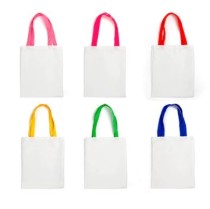 Bolsa Sublimable Canva Con Asa De Color Sublimable