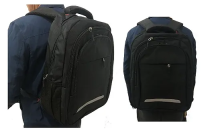 Mochila Negra Material Nylon