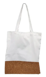 Bolsa Tote 100% Poliester Con Base De Corcho