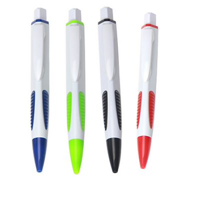 Pluma Plastica De Cuerpo Blanco