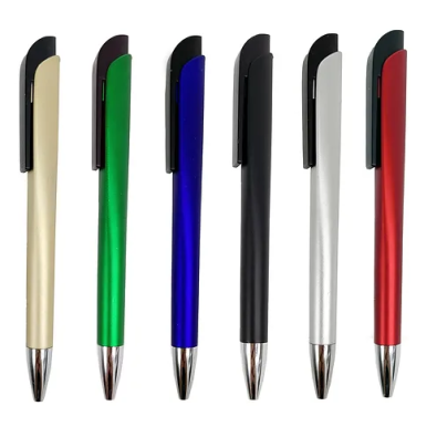 Pluma Con Cuerpo Metalizado