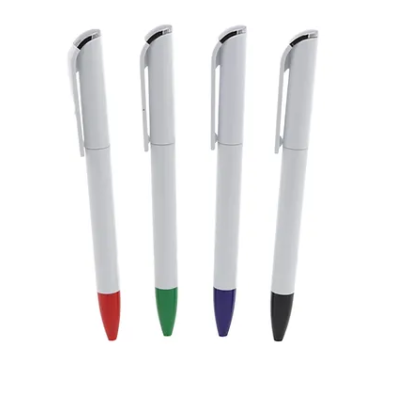 Pluma Plastica Clip Plano
