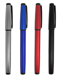 Pluma Con Tapa Metalizado