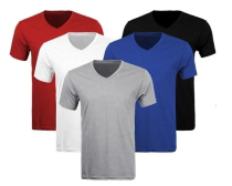 Camiseta De Algodon Cuello V