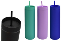 Vaso Plástico Con Carrizo Penumbra