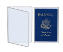 Porta Pasaporte Transparente